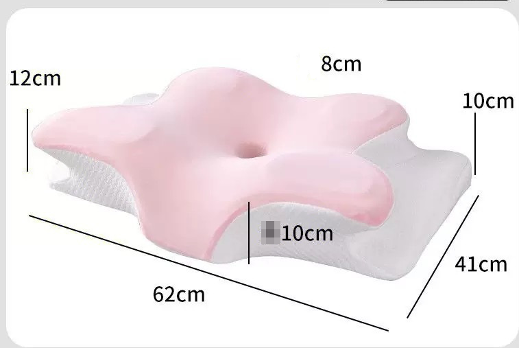 Butterfly Shape Memory Foam Pillow, Slow Rebound Cervical Support Pillow for Deep Sleep