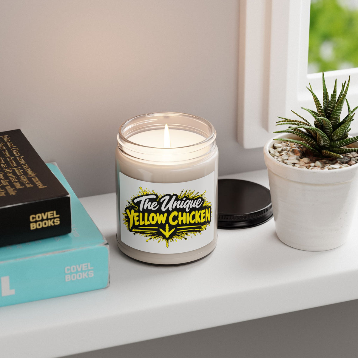 The Unique Yellow Chicken Scented Soy Candle — 9oz Decorative Jar