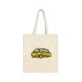 The Unique Yellow Chicken Canvas Tote Bag — Funny Retro Logo Grocery Shopper