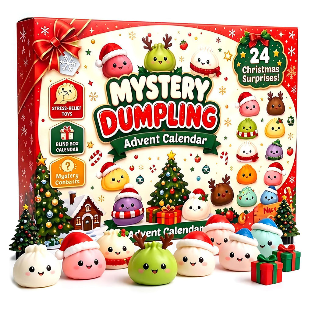 Christmas 24 Days Countdown Calendar Squishy Blind Box DIY Bun Toy Gift
