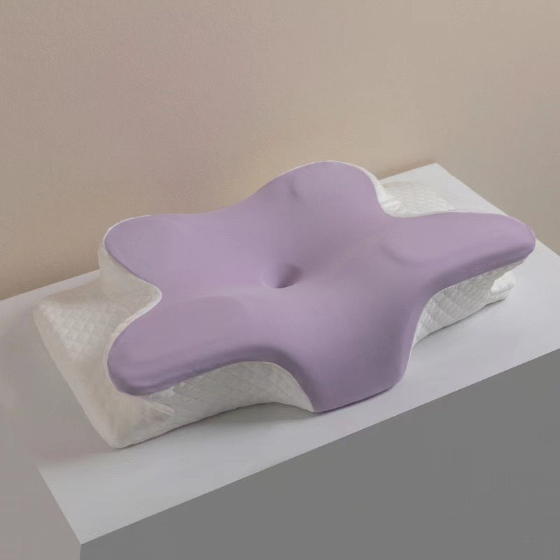 Butterfly Shape Memory Foam Pillow, Slow Rebound Cervical Support Pillow for Deep Sleep