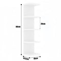 5-Tier Wall Floating Shelf 31.5", Wood-Style Display Rack for Books & Plants