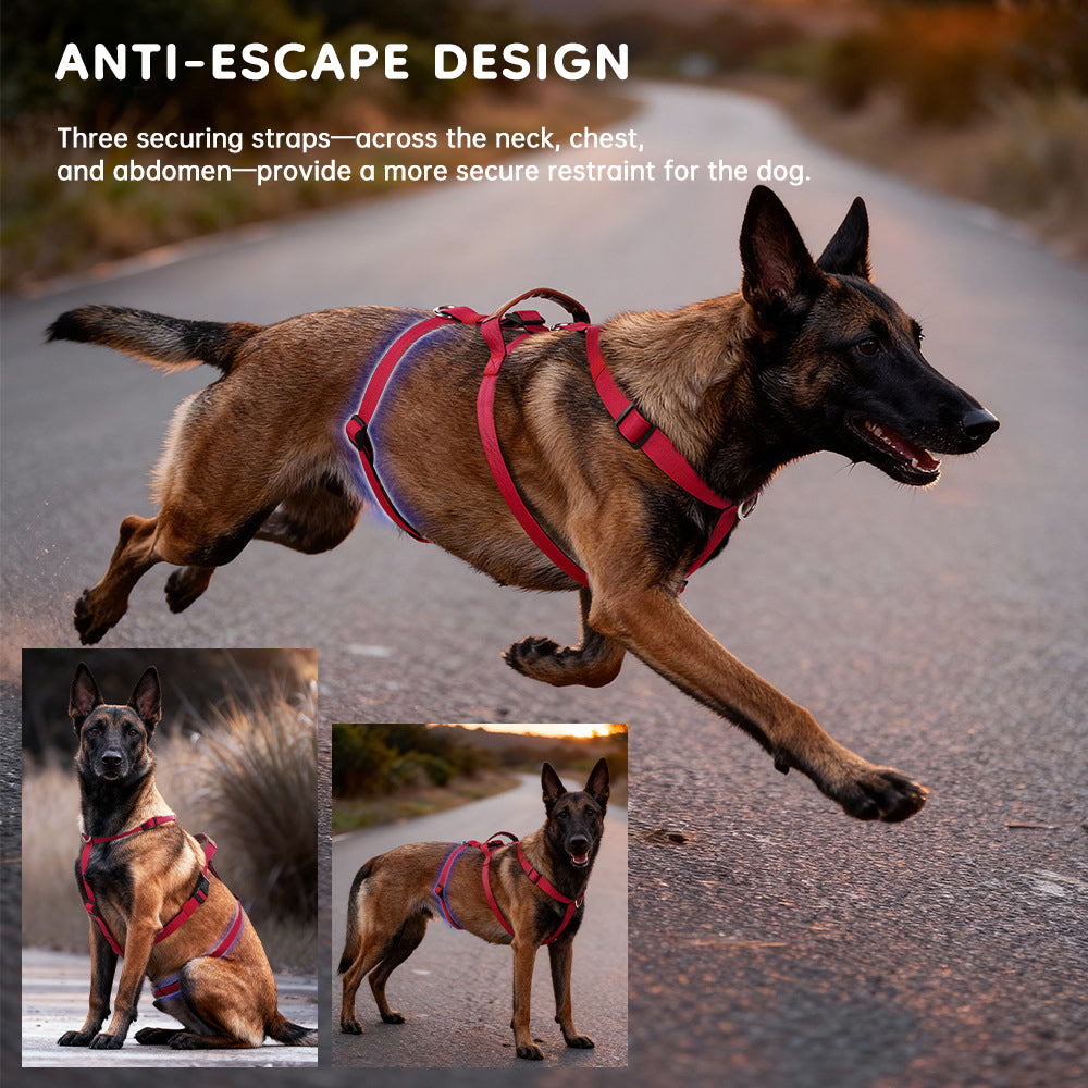 Tactical No-Pull Dog Harness, Bulletproof Vest Style for Large Dogs