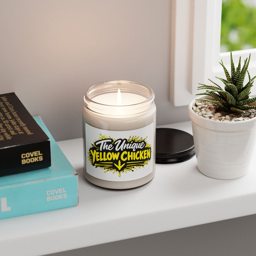 The Unique Yellow Chicken Scented Soy Candle — 9oz Decorative Jar