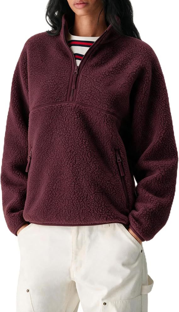 Solid Color Plush Casual Women's Sweatshirt