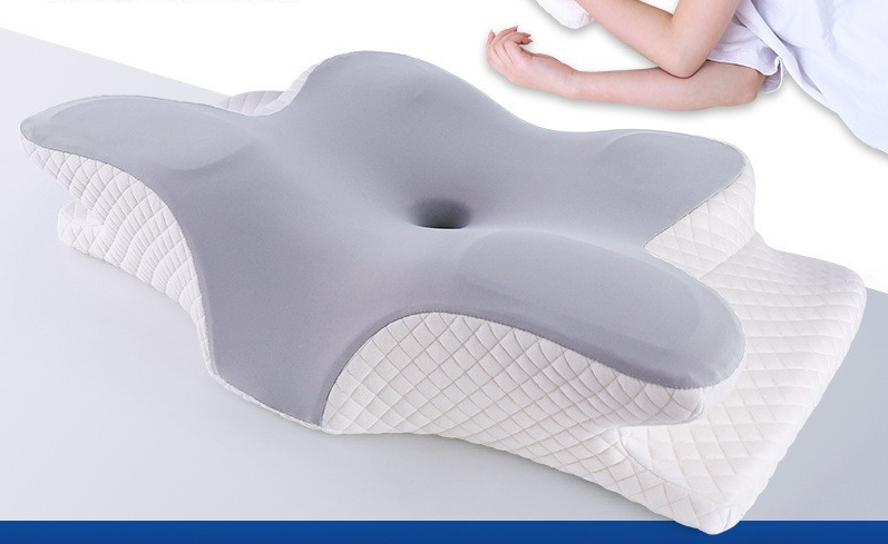 Butterfly Shape Memory Foam Pillow, Slow Rebound Cervical Support Pillow for Deep Sleep