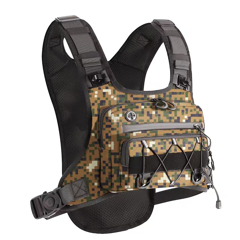 Men’s Waterproof Tactical Chest Bag, Outdoor Crossbody Sling for Hiking, Trail Running, Travel & Camping