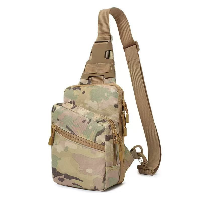 Tactical Pistol Transport Bag with Holster, Concealed Carry Crossbody Sling Bag for Handgun, EDC Chest Pack for Outdoor & Range