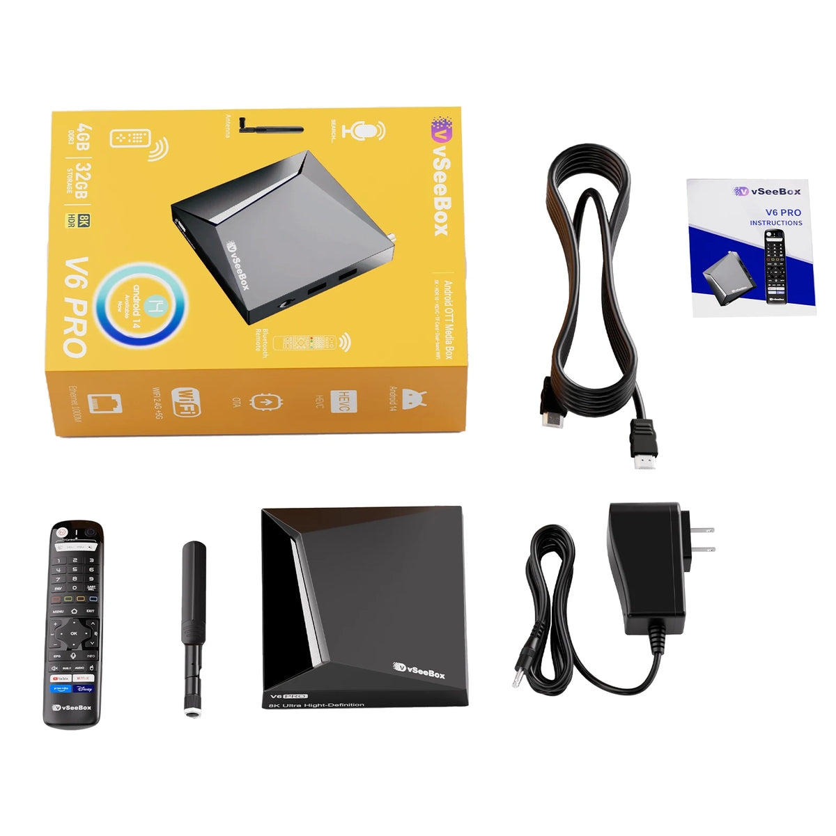 2026 vSeeBox V6 Pro Box New Box