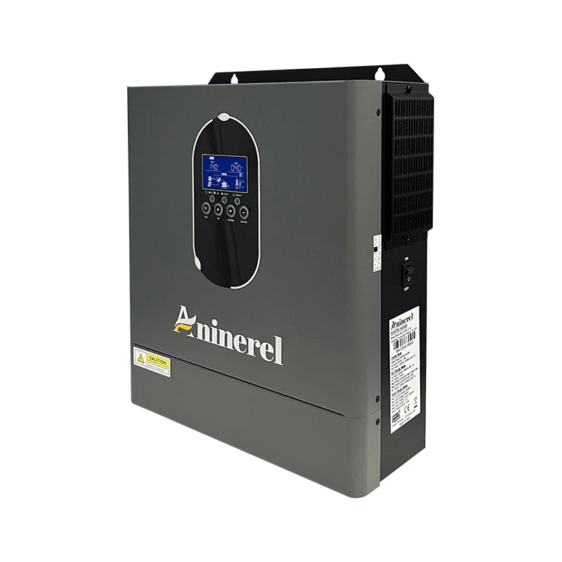 Aninerel US stock 110-120V NEW 4.2KW 24V hybrid Solar Inverter built-in MPPT 120A Charger Controller Pure Sine Wave Home Inverter WiFi